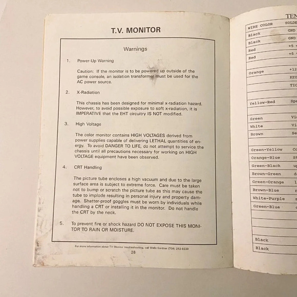 Vintage 1990 Hot Shots Tennis Strata Instruction Arcade Game Manual - Picture 14 of 16